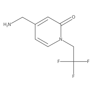 4-(Aminomethyl)-1-(2,2,2-trifluoroethyl)-1,2-dihydropyridin-2-one Structure