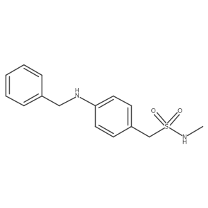 N-Methyl-4-[(phenylmethyl)amino]benzenemethanesulfonamide Structure