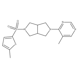 5-Methyl-4-{5-[(5-methylthiophen-2-yl)sulfonyl]-octahydropyrrolo[3,4-c]pyrrol-2-yl}pyrimidine Structure