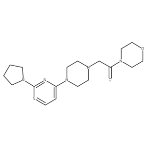 1-(Morpholin-4-yl)-2-{4-[2-(pyrrolidin-1-yl)pyrimidin-4-yl]piperazin-1-yl}ethan-1-one Structure