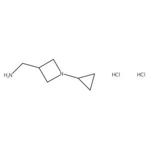 1-(1-Cyclopropylazetidin-3-yl)methanamine dihydrochloride结构式