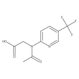 2-{N-[5-(trifluoromethyl)pyridin-2-yl]acetamido}acetic acid结构式