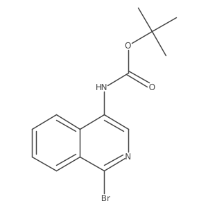 tert-butyl N-(1-bromo-4-isoquinolyl)carbamate Structure