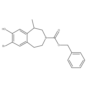 benzyl 7-bromo-8-hydroxy-1-methyl-2,3,4,5-tetrahydro-1H-3-benzazepine-3-carboxylate Structure