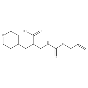 2-[(Oxan-4-yl)methyl]-3-{[(prop-2-en-1-yloxy)carbonyl]amino}propanoic acid结构式