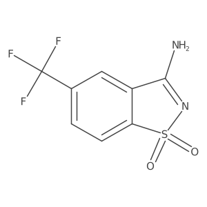 3-Amino-5-(trifluoromethyl)-1lambda6,2-benzothiazole-1,1-dione结构式