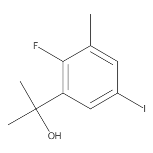 2-(2-Fluoro-5-iodo-3-methylphenyl)propan-2-ol Structure