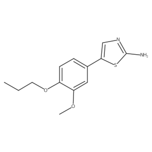 5-(3-Methoxy-4-propoxyphenyl)thiazol-2-amine Structure