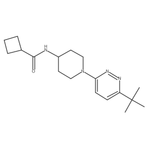 N-[1-(6-tert-butylpyridazin-3-yl)piperidin-4-yl]cyclobutanecarboxamide Structure