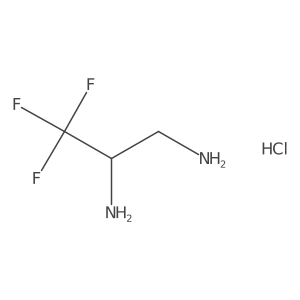 (S)-3,3,3-Trifluoropropane-1,2-diamine hydrochloride结构式