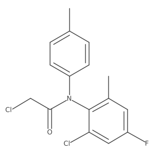 2-chloro-N-(2-chloro-4-fluoro-6-methylphenyl)-N-(4-methylphenyl)acetamide Structure