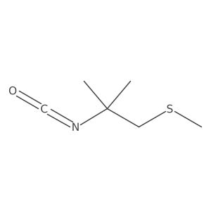 2-Isocyanato-2-methyl-1-(methylsulfanyl)propane Structure