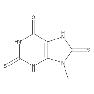 1,2,3,7,8,9-Hexahydro-9-methyl-2,8-dithioxo-6H-purin-6-one结构式