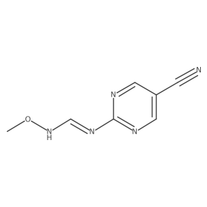 (E)-N-(5-cyanopyrimidin-2-yl)-N'-methoxymethanimidamide Structure