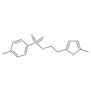 2-(5-Methylthiophen-2-yl)ethyl 4-methylbenzene-1-sulfonate结构式