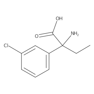 2-Amino-2-(3-chlorophenyl)butanoic acid Structure