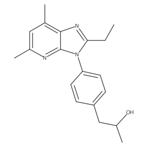 1-(4-(2-ethyl-5,7-dimethyl-3H-imidazo[4,5-b]pyridin-3-yl)phenyl)propan-2-ol Structure