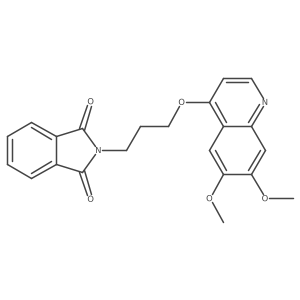 N-(3-(6,7-dimethoxyquinolin-4-yloxy)propyl)phthalimide结构式