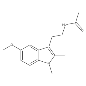 Acetamide,n-[2-(2-iodo-5-methoxy-1-methyl-1h-indol-3-yl)ethyl]-结构式