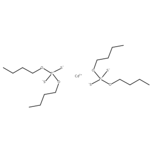 Bis(dibutoxyphosphinodithioic acid) cadmium salt结构式