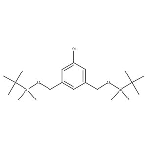 3,5-Bis[[[(1,1-dimethylethyl)dimethylsilyl]oxy]methyl]phenol结构式