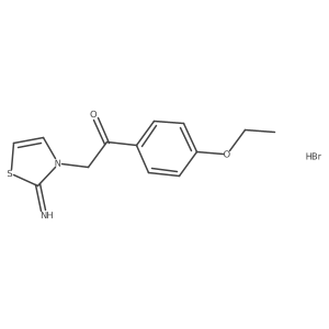 1-(4-ethoxyphenyl)-2-(2-imino-1,3-thiazol-3(2H)-yl)ethanone hydrobromide Structure