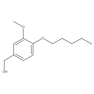 [4-(4-Iodobutoxy)-3-methoxyphenyl]methanol结构式