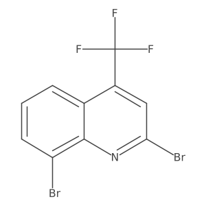 2,8-Dibromo-4-(trifluoromethyl)quinoline Structure