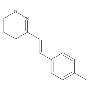 4H-1,2-Oxazine, 5,6-dihydro-3-[2-(4-methylphenyl)ethenyl]-, (E)-结构式