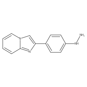 2-(4-Hydrazinylphenyl)imidazo[1,2-a]pyridine结构式