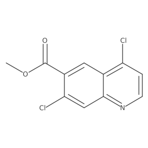 Methyl 4,7-dichloroquinoline-6-carboxylate结构式