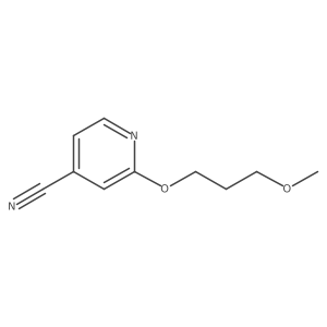 2-(3-Methoxypropoxy)pyridine-4-carbonitrile Structure