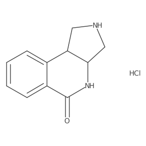 (3aR,9bS)-2,3,3a,4-Tetrahydro-1H-pyrrolo[3,4-c]isoquinolin-5(9bH)-one hydrochloride Structure