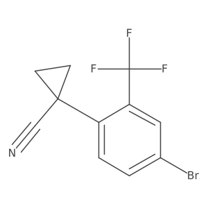 1-(4-Bromo-2-trifluoromethyl-phenyl)-cyclopropanecarbonitrile Structure