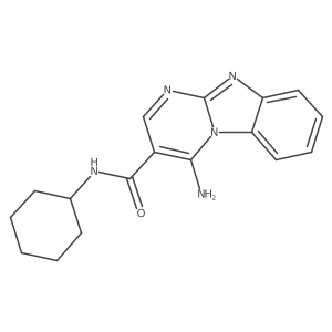 4-amino-N-cyclohexylpyrimido[1,2-a]benzimidazole-3-carboxamide Structure