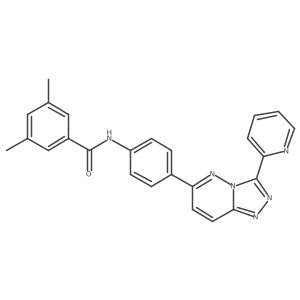 3,5-dimethyl-N-(4-(3-(pyridin-2-yl)-[1,2,4]triazolo[4,3-b]pyridazin-6-yl)phenyl)benzamide结构式