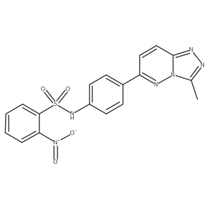 N-(4-(3-methyl-[1,2,4]triazolo[4,3-b]pyridazin-6-yl)phenyl)-2-nitrobenzenesulfonamide结构式