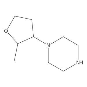 1-(2-Methyl-tetrahydro-furan-3-yl)-piperazine结构式