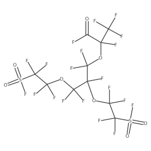 Perfluoro-2-{2,3-bis[2-(fluorosulfonyl)ethoxy]propoxy}propanoyl fluoride结构式