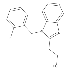 2-(1-(2-fluorobenzyl)-1H-benzo[d]imidazol-2-yl)ethanol结构式