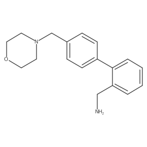 {2-[4-(Morpholin-4-ylmethyl)phenyl]phenyl}methanamine Structure