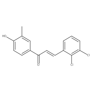 (E)-3-(2,3-dichlorophenyl)-1-(4-hydroxy-3-methylphenyl)prop-2-en-1-one Structure
