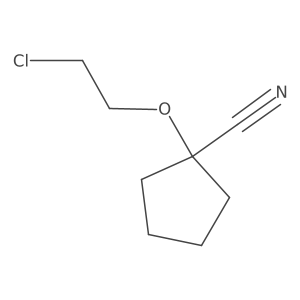 1-(2-Chloroethoxy)cyclopentanecarbonitrile Structure