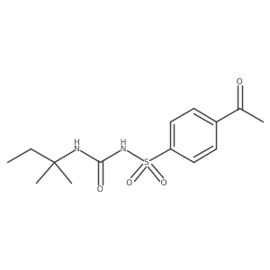 4-Acetyl-N-[[(1,1-dimethylpropyl)amino]carbonyl]benzenesulfonamide Structure