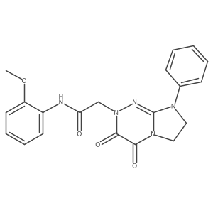 2-(3,4-dioxo-8-phenyl-3,4,7,8-tetrahydroimidazo[2,1-c][1,2,4]triazin-2(6H)-yl)-N-(2-methoxyphenyl)acetamide Structure
