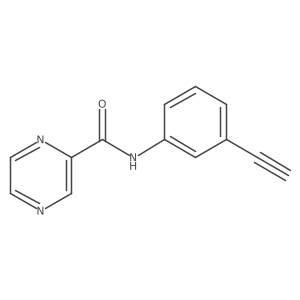 N-(3-ethynylphenyl)pyrazine-2-carboxamide结构式