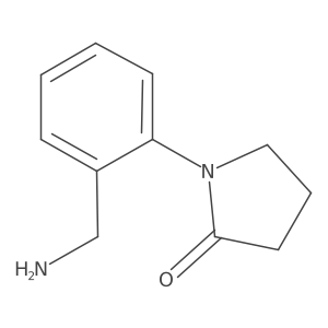 1-[2-(Aminomethyl)phenyl]pyrrolidin-2-one结构式