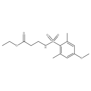 Ethyl 3-((4-methoxy-2,6-dimethylphenyl)sulfonamido)propanoate Structure