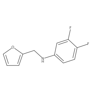 3,4-difluoro-N-(furan-2-ylmethyl)aniline Structure