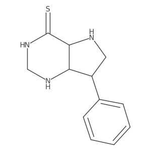 7-Phenyl-1,2,3,4a,5,6,7,7a-octahydropyrrolo[3,2-d]pyrimidine-4-thione结构式